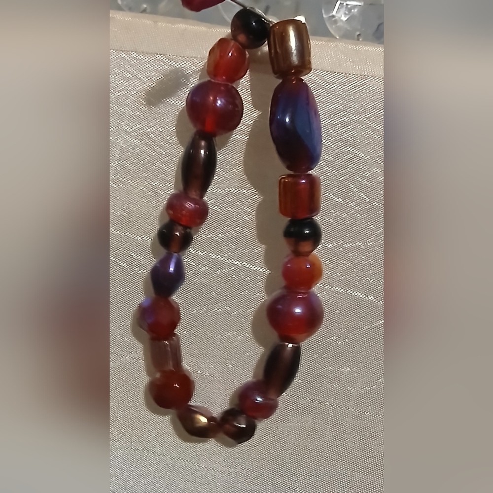 Hand Crafted Elegant Red Beaded Bracelet